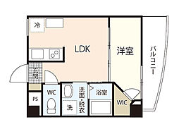ルミエール 1LDKの間取図画像