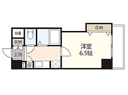 ハイレックス2 1Kの間取図画像