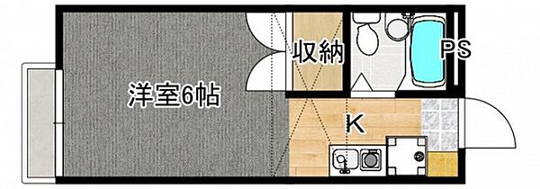 シャトレー東野 ｜広島県広島市安佐南区東野1丁目(賃貸アパート1R・2階・18.00㎡)の写真 その2