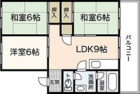 広島県広島市安佐南区川内2丁目（賃貸マンション3LDK・2階・57.34㎡） その2