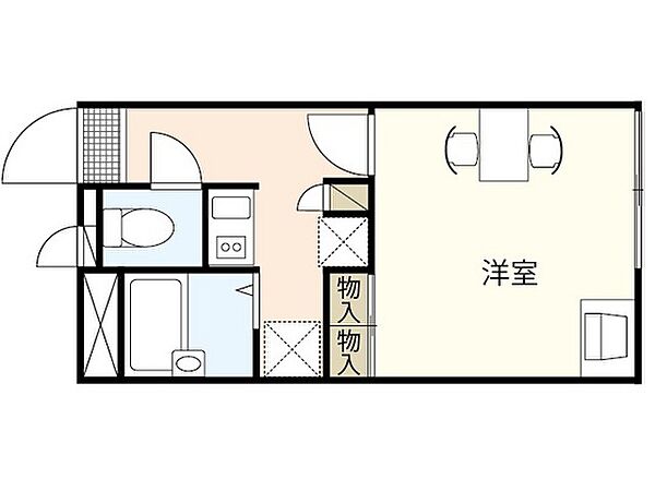 広島県広島市東区上温品1丁目(賃貸アパート1K・2階・20.28㎡)の写真 その2