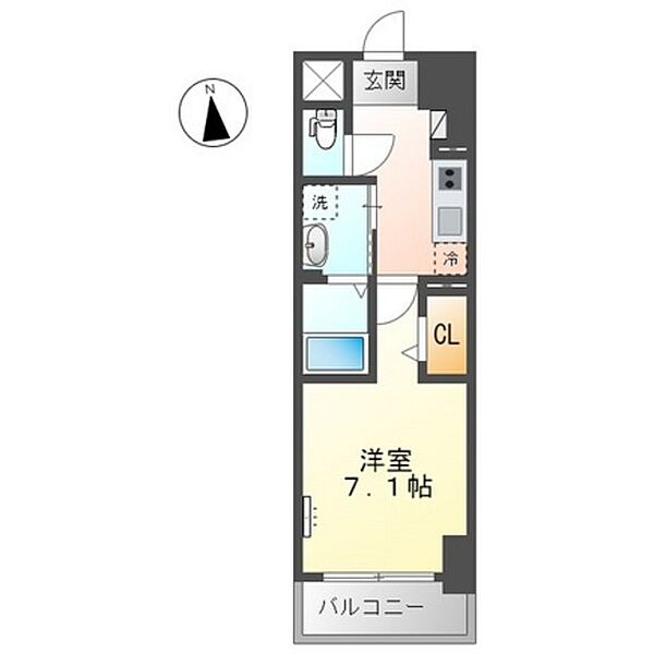 グランエッセ ｜広島県広島市西区中広町1丁目(賃貸マンション1K・10階・26.45㎡)の写真 その2