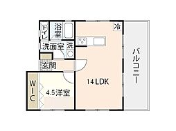 JR可部線 安芸長束駅 徒歩5分の賃貸マンション 1階1LDKの間取り