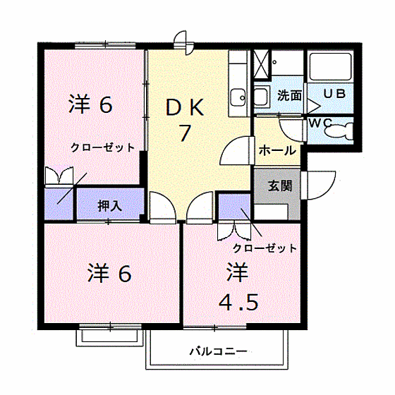 広島県広島市安佐南区祇園7丁目(賃貸アパート3DK・1階・57.09㎡)の写真 その18