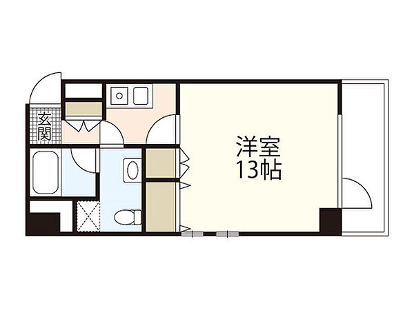 ＥａｓｔＷｏｏｄ牛田 ｜広島県広島市東区牛田南2丁目(賃貸マンション1K・5階・35.47㎡)の写真 その2