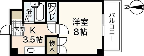 広島県広島市安佐南区上安2丁目(賃貸マンション1K・1階・25.92㎡)の写真 その2