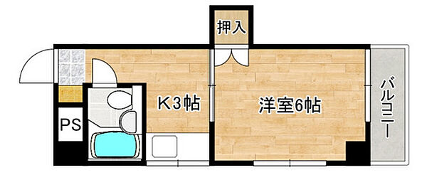 広島県広島市南区宇品神田5丁目(賃貸マンション1K・5階・19.17㎡)の写真 その2