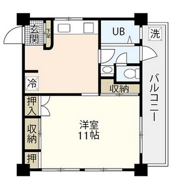 広島県広島市南区翠4丁目(賃貸マンション1DK・3階・32.40㎡)の写真 その2