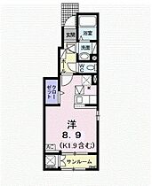 広島県安芸郡府中町鶴江2丁目（賃貸アパート1R・1階・32.43㎡） その2