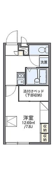 レオパレスサンシャインコーボー ｜広島県広島市安佐南区川内3丁目(賃貸アパート1K・2階・21.81㎡)の写真 その2