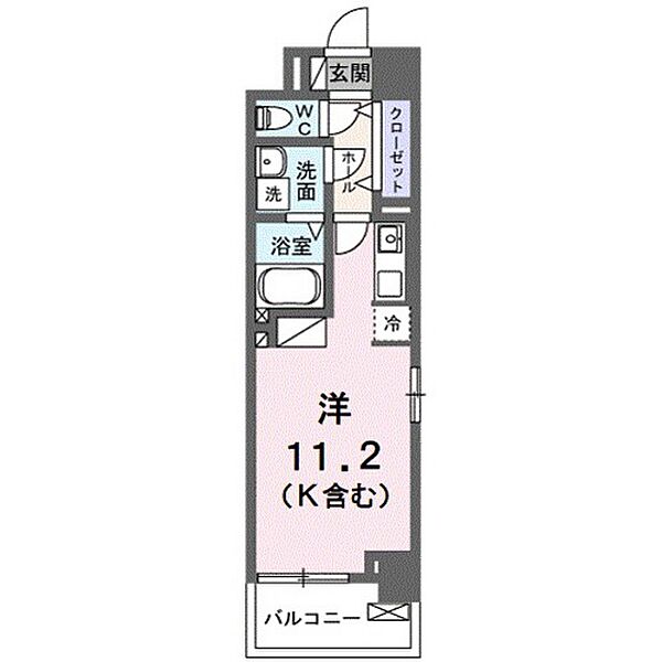 広島県東広島市西条朝日町(賃貸マンション1R・3階・30.98㎡)の写真 その2