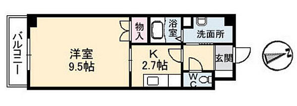 広島県広島市東区光が丘(賃貸マンション1K・5階・31.35㎡)の写真 その2