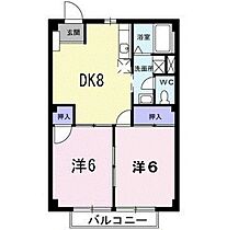 広島県安芸郡海田町東1丁目（賃貸アパート2DK・1階・44.70㎡） その2