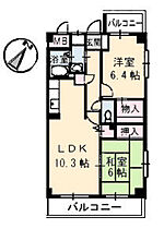 広島県呉市焼山中央2丁目（賃貸マンション2LDK・5階・60.00㎡） その2