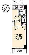 広島県広島市東区牛田本町1丁目（賃貸マンション1K・3階・24.22㎡） その2