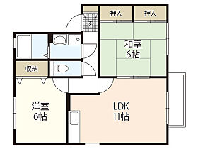 広島県広島市安佐南区上安3丁目（賃貸アパート2LDK・2階・55.44㎡） その2