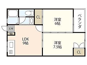 広島県広島市東区牛田早稲田2丁目（賃貸マンション2LDK・2階・45.50㎡） その2