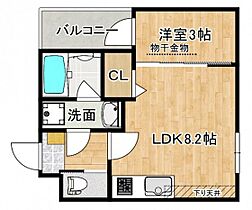 広島県広島市西区高須2丁目（賃貸アパート1LDK・1階・28.21㎡） その2