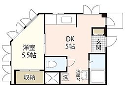 間取図画像 1DK