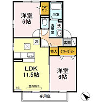 広島県広島市東区中山西2丁目（賃貸アパート2LDK・1階・53.76㎡） その2