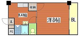 広島県広島市南区翠1丁目（賃貸マンション1K・4階・24.50㎡） その2