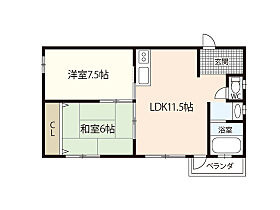 広島県広島市東区尾長西2丁目（賃貸マンション2LDK・1階・46.40㎡） その2