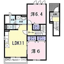 広島県安芸郡海田町三迫1丁目（賃貸アパート2LDK・2階・59.15㎡） その2