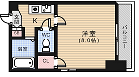 広島県広島市中区羽衣町（賃貸マンション1K・6階・26.02㎡） その2