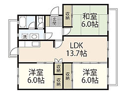 間取図画像 3LDK