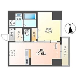 中央地所西条駅前ビル 1LDKの間取図画像