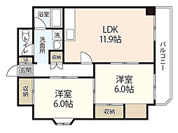 間取図画像 2LDK