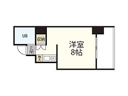 NEPHEL榎町 ワンルームの間取図画像