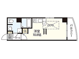KatayamaBLDG21 11階ワンルームの間取り