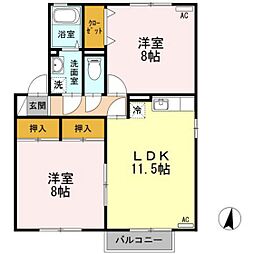 間取図画像 2LDK