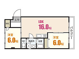 間取図画像 2LDK