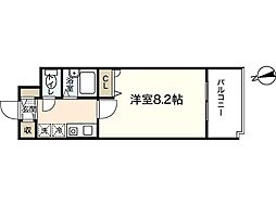 双葉ヒルズ堺町 9階1Kの間取り