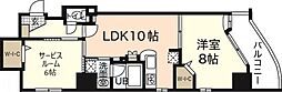 ヴィラ博丈 6階1SLDKの間取り