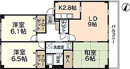 パークファイブA 3LDKの間取図画像