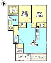 間取図画像 2LDK