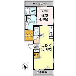 間取図画像 1LDK
