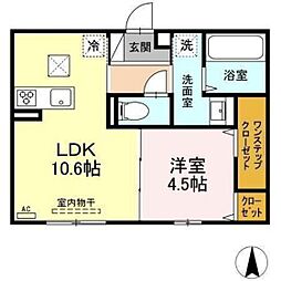 間取図画像 1LDK