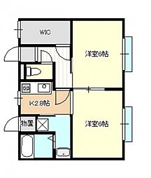 メゾン泉 2Kの間取図画像