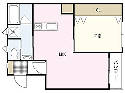 間取図画像 1LDK