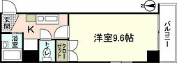 メゾン十日市 1Kの間取図画像