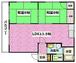 間取図画像 2LDK