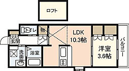 ルナレガロ 1LDKの間取図画像