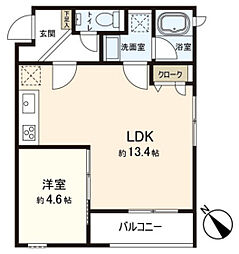 古江樂舎 1LDKの間取図画像