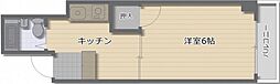 ロビンマンション 1Kの間取図画像