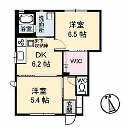 グランメール20 2DKの間取図画像