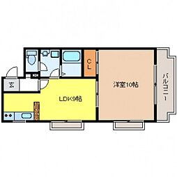 スピカインフォレスト 1LDKの間取図画像